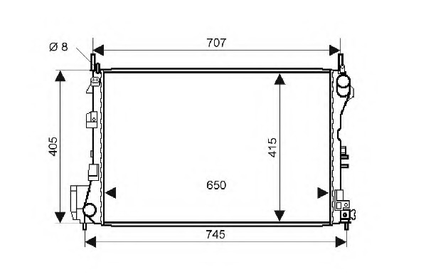 Radiator racire motor