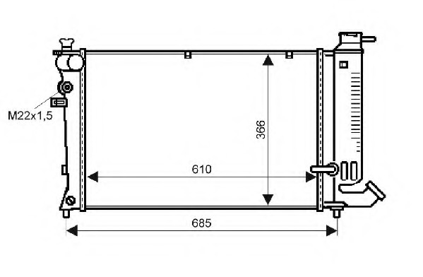 Radiator racire motor