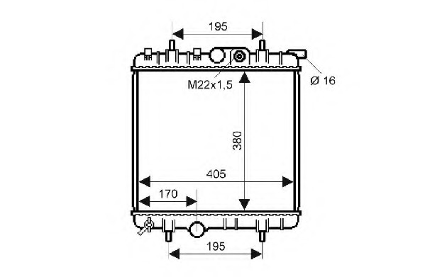 Radiator racire motor