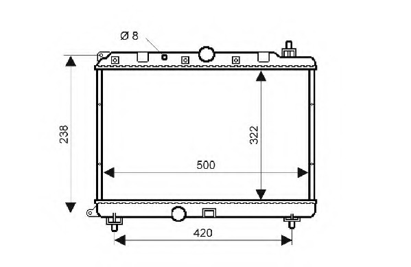 Radiator racire motor