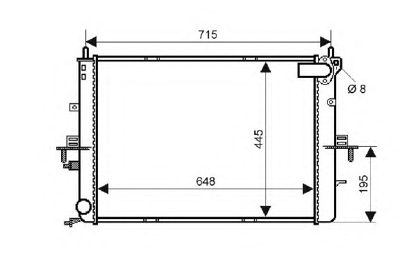 Radiator racire motor