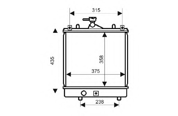 Radiator racire motor