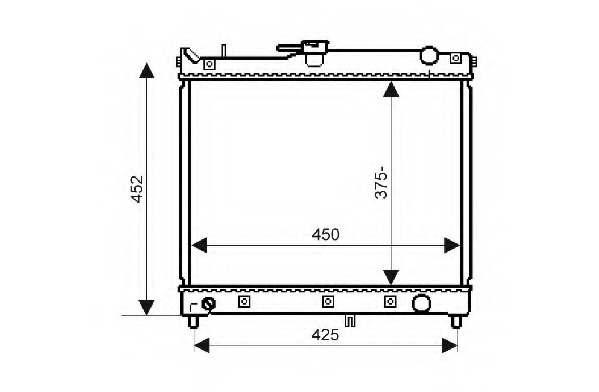 Radiator racire motor