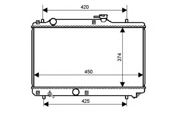 Radiator racire motor