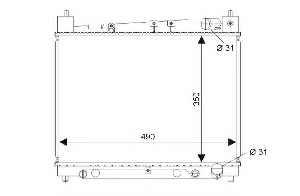 Radiator racire motor