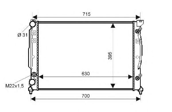 Radiator racire motor