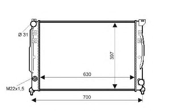 Radiator racire motor