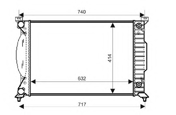 Radiator racire motor