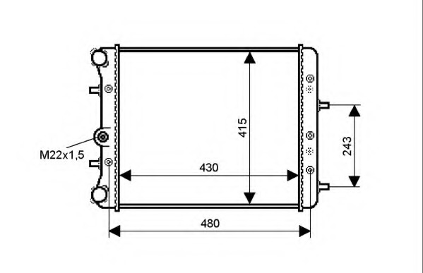 Radiator racire motor