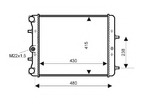 Radiator racire motor