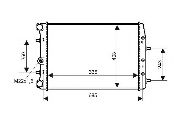 Radiator racire motor