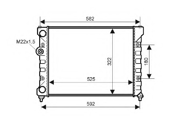 Radiator racire motor