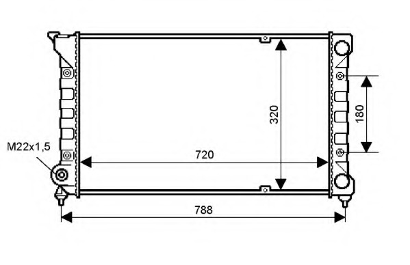 Radiator racire motor