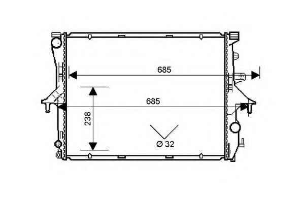 Radiator racire motor