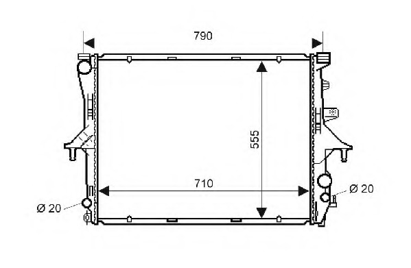 Radiator racire motor