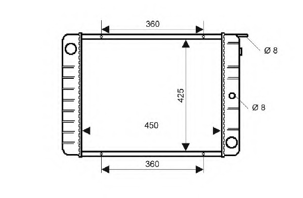 Radiator racire motor