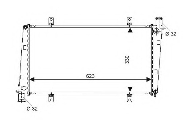 Radiator racire motor