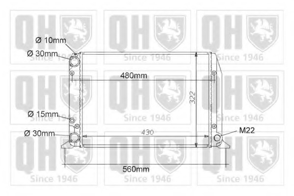 Radiator racire motor