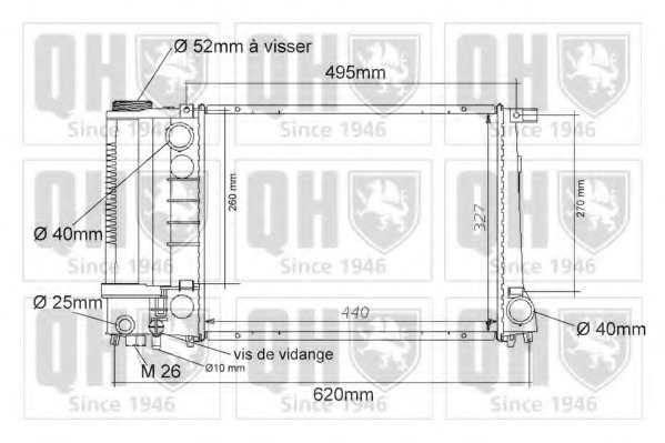 Radiator racire motor