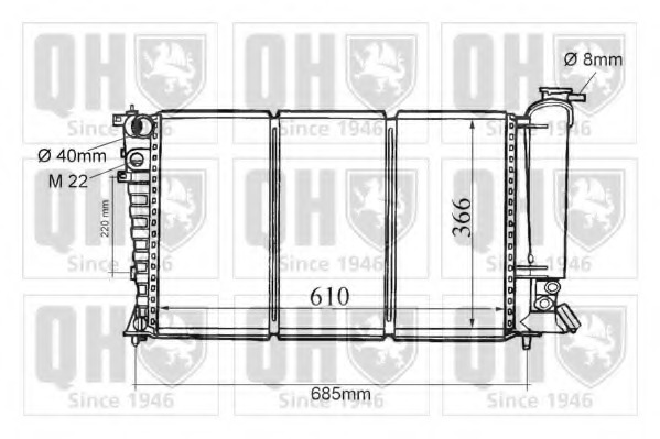 Radiator racire motor