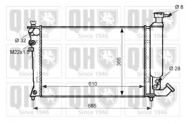 Radiator racire motor