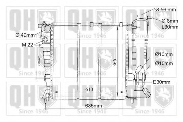 Radiator racire motor