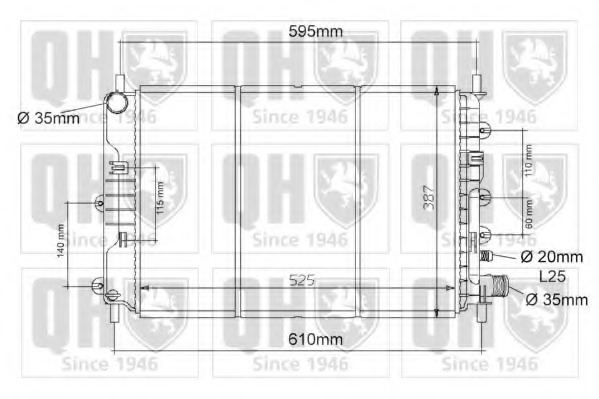 Radiator racire motor