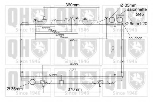 Radiator racire motor