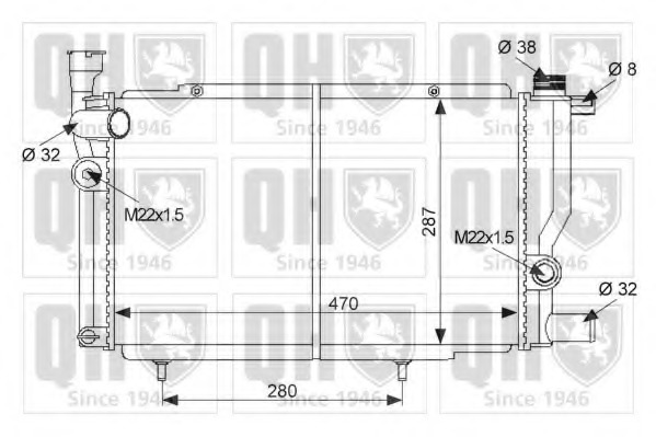 Radiator racire motor