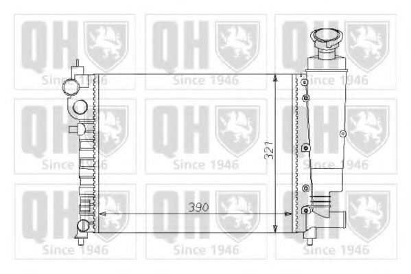 Radiator racire motor