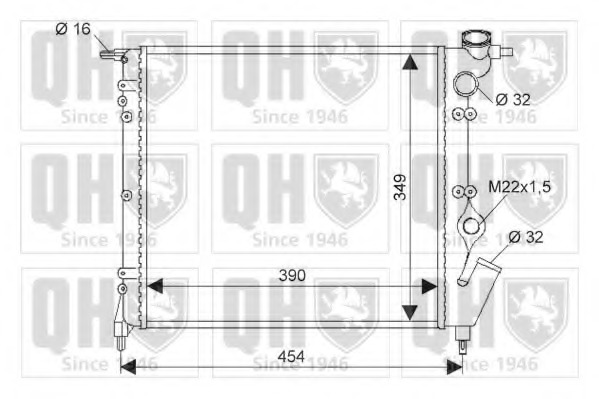 Radiator racire motor