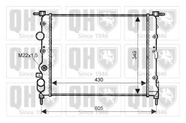 Radiator racire motor