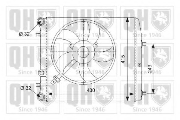 Radiator racire motor