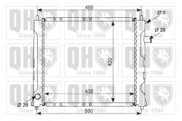 Radiator racire motor