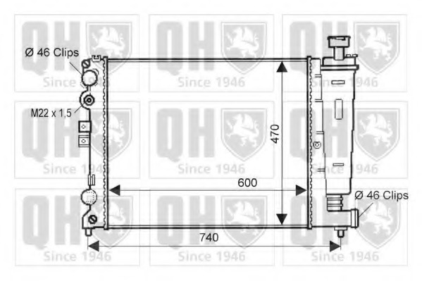 Radiator racire motor