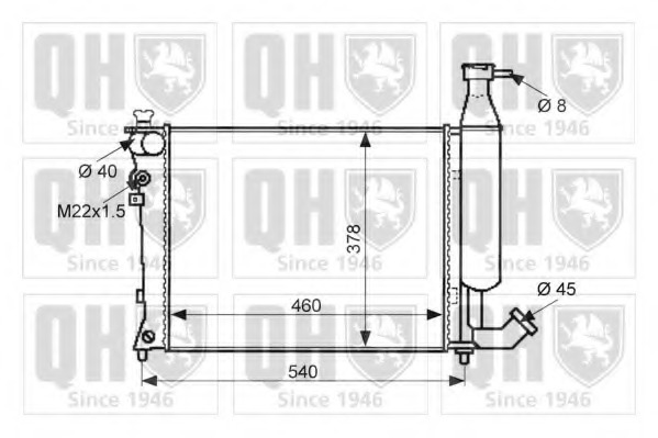 Radiator racire motor