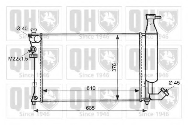 Radiator racire motor