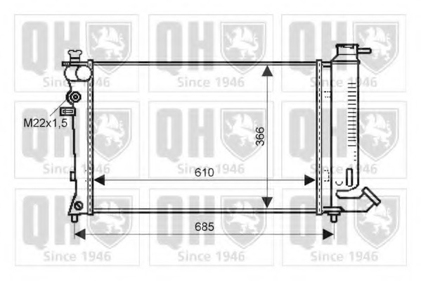 Radiator racire motor