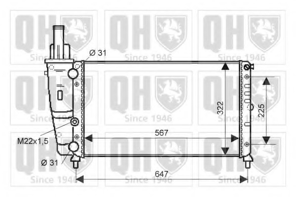 Radiator racire motor