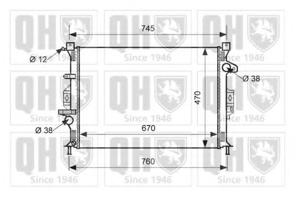 Radiator racire motor