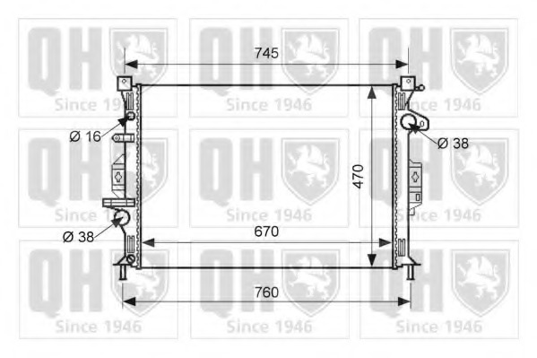 Radiator racire motor