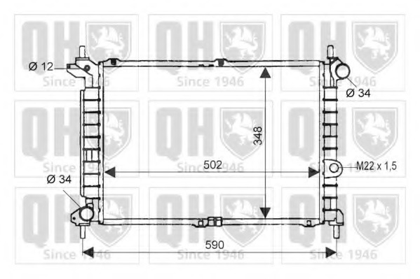 Radiator racire motor