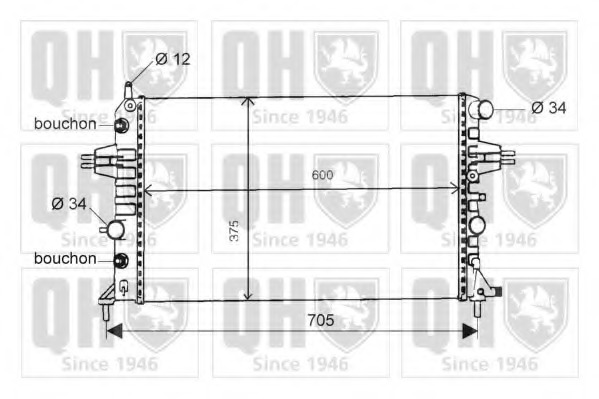 Radiator racire motor