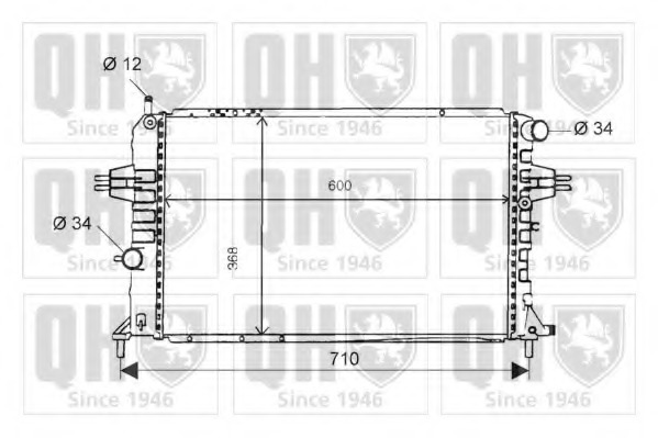 Radiator racire motor