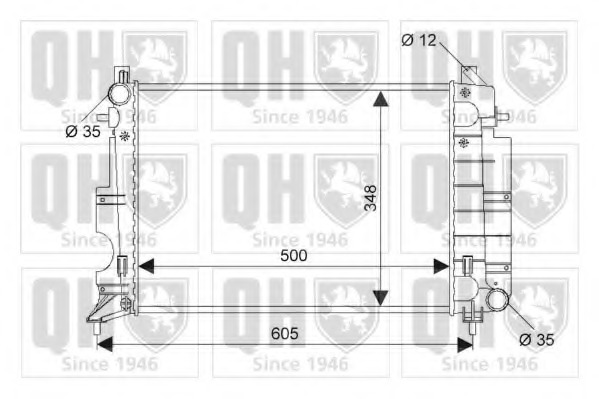 Radiator racire motor