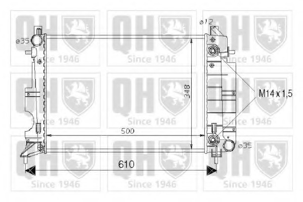 Radiator racire motor