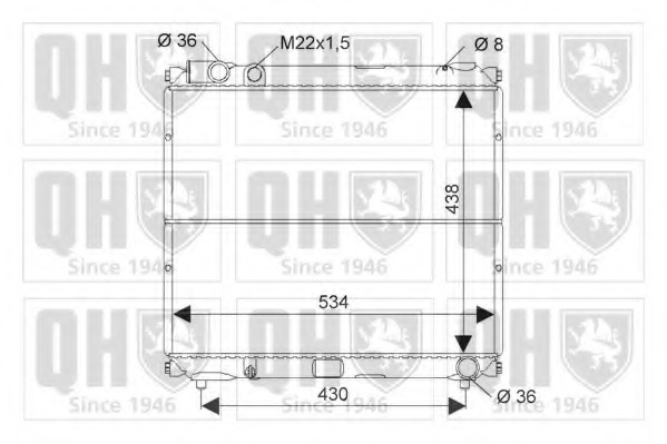 Radiator racire motor