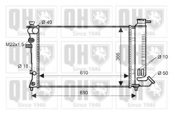 Radiator racire motor