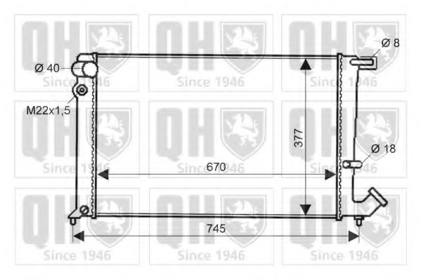 Radiator racire motor