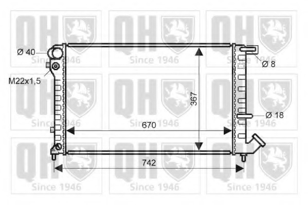 Radiator racire motor